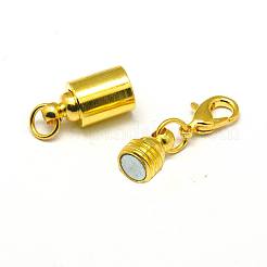 Column Brass Magnetic Clasps Converter&nbsp;KK-D482-G-NF