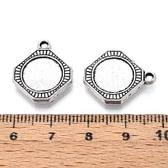 Tibetan Style Alloy Pendant Cabochon Settings&nbsp;PALLOY-N178-04AS