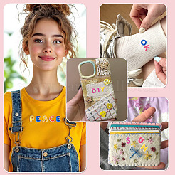Letter Polyester Computerized Embroidery Cloth Iron on/Sew on Patches&nbsp;DIY-TAC0015-41