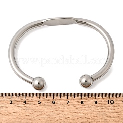 304 Stainless Steel Cuff Bangles&nbsp;BJEW-D408-31P