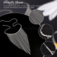 Alloy Headwear Masquerade Masks&nbsp;AJEW-WH0258-540S