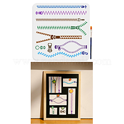 1Pc PET Hollow Out Drawing Painting Stencils&nbsp;DIY-MA0005-74A