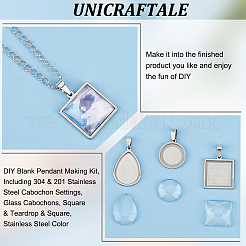 DIY Blank Pendant Making Kit&nbsp;DIY-UN0005-41