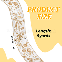 5Yards Polyester Lace Ribbon&nbsp;OCOR-ME0001-89B