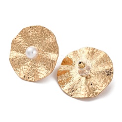 Alloy & Plastic Pearl Stud Earrings for Women&nbsp;EJEW-U028-09G