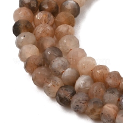 Natural Multi-Moonstone Beads Strands&nbsp;X-G-B074-A08-01