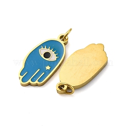 304 Stainless Steel Enamel Pendants&nbsp;STAS-E550-60G