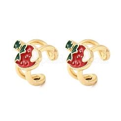 Brass Cuff Earrings&nbsp;EJEW-C186-02B-G