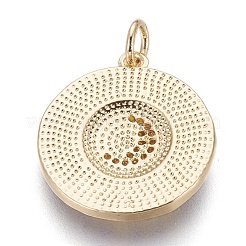 Brass Enamel Pendants&nbsp;KK-O113-07B-G