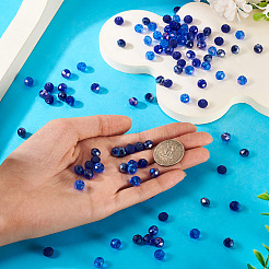 200Pcs 4 Colors Glass Beads&nbsp;EGLA-TA0013-42C