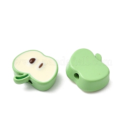 Apple Spray Painted Alloy Beads&nbsp;FIND-C075-02A