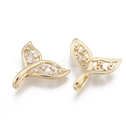 Brass Cubic Zirconia Pendants&nbsp;KK-T029-100G