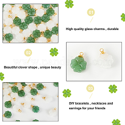 80Pcs 2 Colors Glass Charms&nbsp;GLAA-DC0001-09