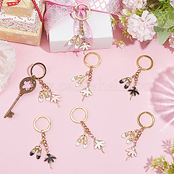 12Pcs 3 Colors Alloy Enamel Shoes Keychains&nbsp;KEYC-SC00020