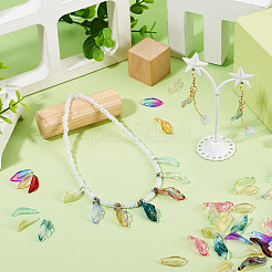 120Pcs 2 Styles Gradient Color Glass Pendants&nbsp;GLAA-TA0004-10