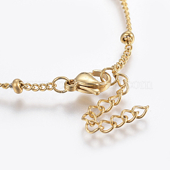 304 Stainless Steel Anklets&nbsp;X-AJEW-H013-04G