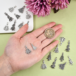 100pcs 10 Style Tibetan Style Alloy Charms&nbsp;TIBEP-CJ0001-40