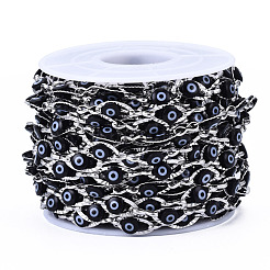 304 Stainless Steel Textured Oval Cable Chains&nbsp;CHS-T003-33P-05