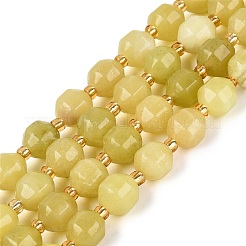 Natural Lemon Jade Beads Strands&nbsp;G-Q606-58B