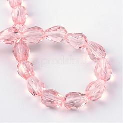 Transparent Glass Bead Strands&nbsp;GLAA-R024-6x8mm-08
