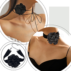 Polyester Flower Ornament Accessories&nbsp;DIY-WH0740-31A