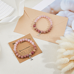 2Pcs Alloy Awareness Ribbon Charm Bracelets&nbsp;BJEW-DC0001-13