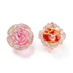 UV Plating Rainbow Iridescent Acrylic Beads&nbsp;OACR-P010-20
