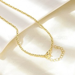 Brass Rope Chain Necklaces&nbsp;NJEW-A042-04G