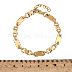 304 Stainless Steel Chain Bracelets for Women Men&nbsp;BJEW-Z143-28G