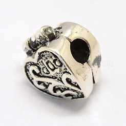 Alloy European Style Clasps&nbsp;PDLC-R001-12AS