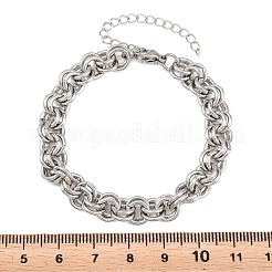 304 Stainless Steel Double Link Chain Bracelets for Women&nbsp;SA-H001-23P