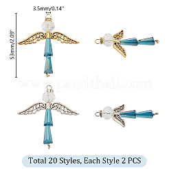 Alloy Glass Pendants&nbsp;PALLOY-GA00005