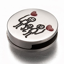 304 Stainless Steel Slide Charms&nbsp;STAS-P270-21P
