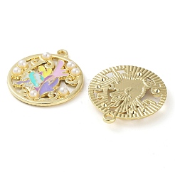 Rack Plating Alloy Enamel Pendants&nbsp;FIND-Q099-08A-01