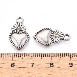 304 Stainless Steel Pendants&nbsp;STAS-T065-26B-P