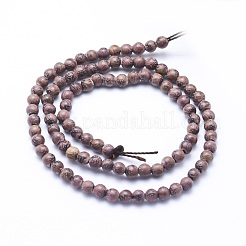 Natural Sandalwood Beads Strands&nbsp;WOOD-P011-01-6mm