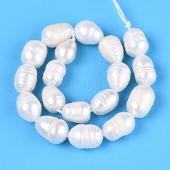 Natural Cultured Freshwater Pearl Beads Strands&nbsp;PEAR-T006-04
