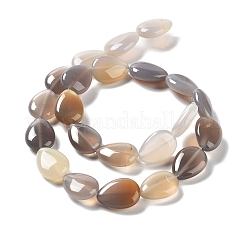 Natural Grey Agate Beads Strands&nbsp;G-L242-31