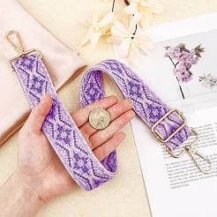 Adjustable Jacquard Weave Nylon Wide Bag Strap&nbsp;FIND-WH0133-16B