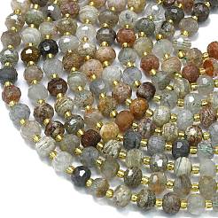Natural Lodolite Quartz Beads Strands&nbsp;G-K389-E37-01