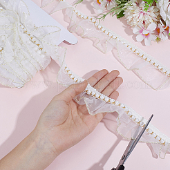 5 Yards Polyester Lace Ribbons&nbsp;OCOR-GF0006-14B-02