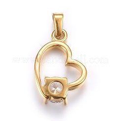 304 Stainless Steel Pendants&nbsp;STAS-P216-50G
