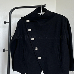 6Pcs 3 colors 1-Hole Alloy Buttons&nbsp;BUTT-LP0002-01