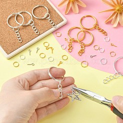 20Pcs 2 Colors Iron Split Key Rings&nbsp;PALLOY-CJ0002-65