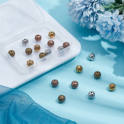 20Pcs 4 Colors Tibetan Style Zinc Alloy Beads&nbsp;TIBEB-LP0001-11