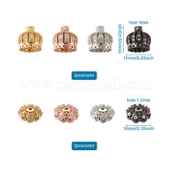 Hollow Brass Micro Pave Clear Cubic Zirconia Beads&nbsp;ZIRC-TA0001-16