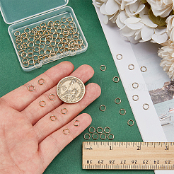 100Pcs Rack Plating Brass Open Jump Rings&nbsp;KK-PH0013-59D