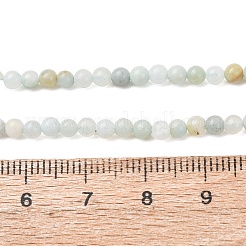 Natural Flower Amazonite Beads Strands&nbsp;G-Z116-A18-3mm