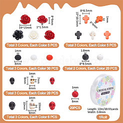 Halloween Theme DIY Stretch Bracelet Kits&nbsp;DIY-UN0007-77