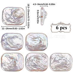 6Pcs Natural Keshi Pearl Beads&nbsp;PEAR-SC0001-24